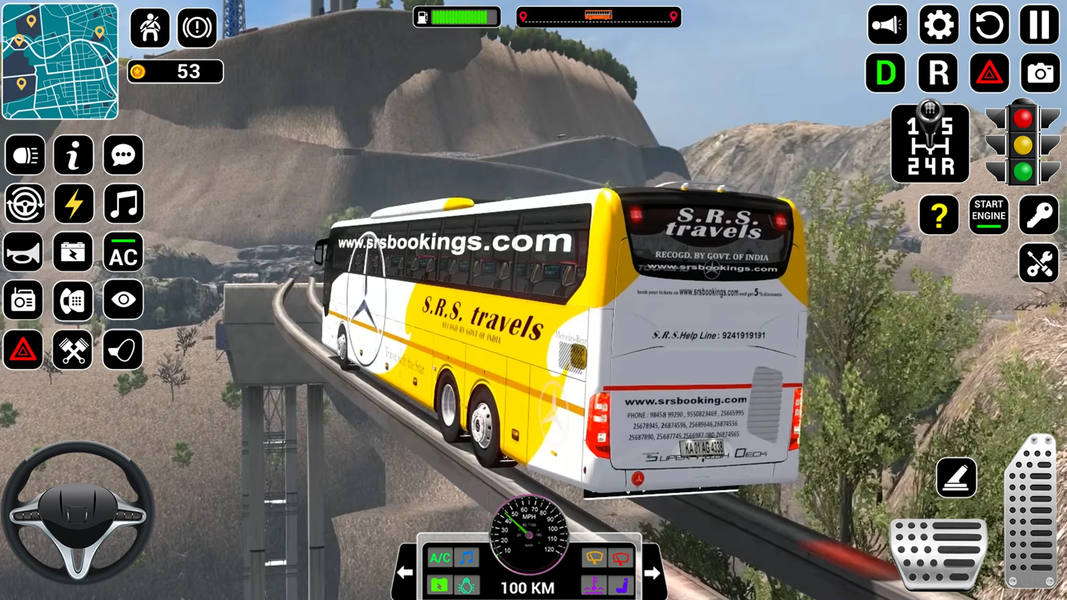 US Bus driving bus Driver 3D - Gameplay image of android game