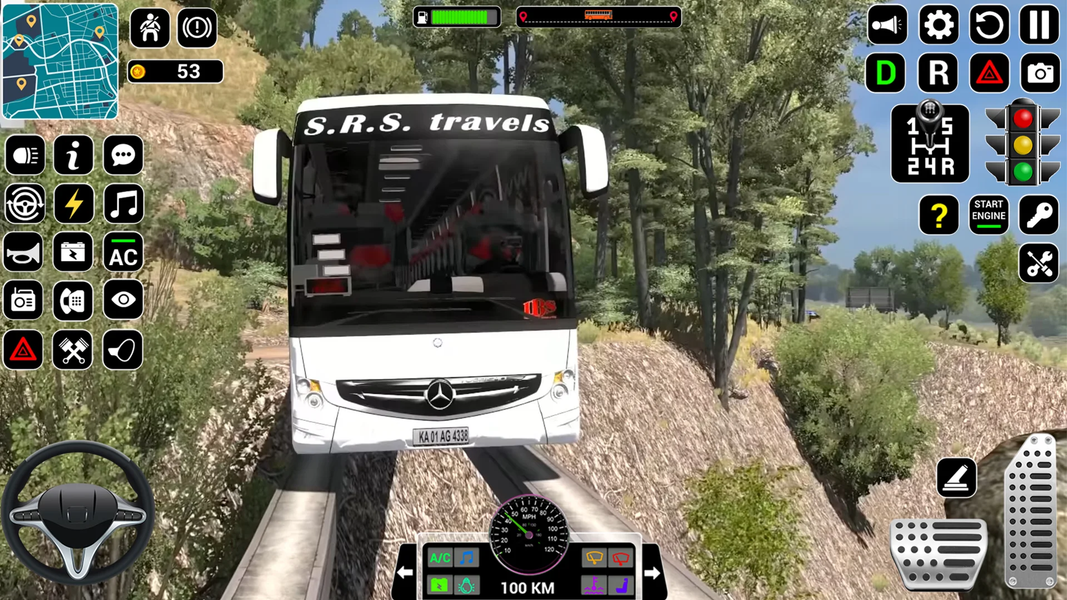 US Bus driving bus Driver 3D - Gameplay image of android game