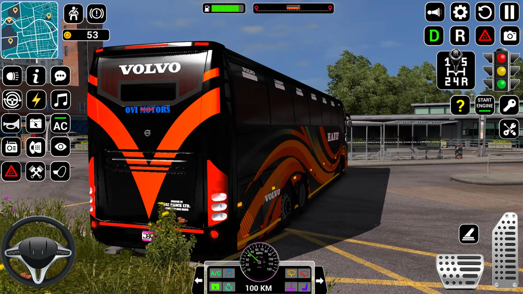 US Bus driving bus Driver 3D - Gameplay image of android game