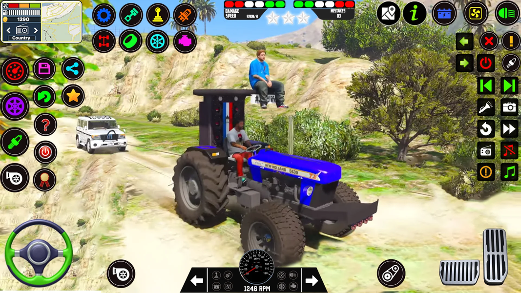 Tractor Driving Tractor Games - Gameplay image of android game