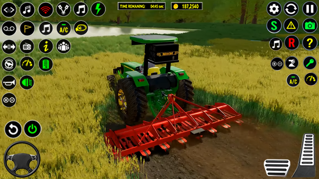 Tractor Driving Tractor Games - Gameplay image of android game