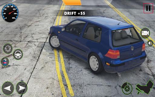 Extreme City Car Drive Simulator 2021 : VW Golf - Gameplay image of android game