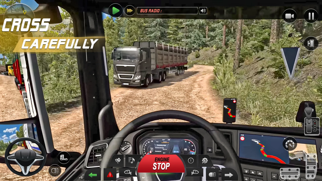 Truck Simulator Games: World - Gameplay image of android game