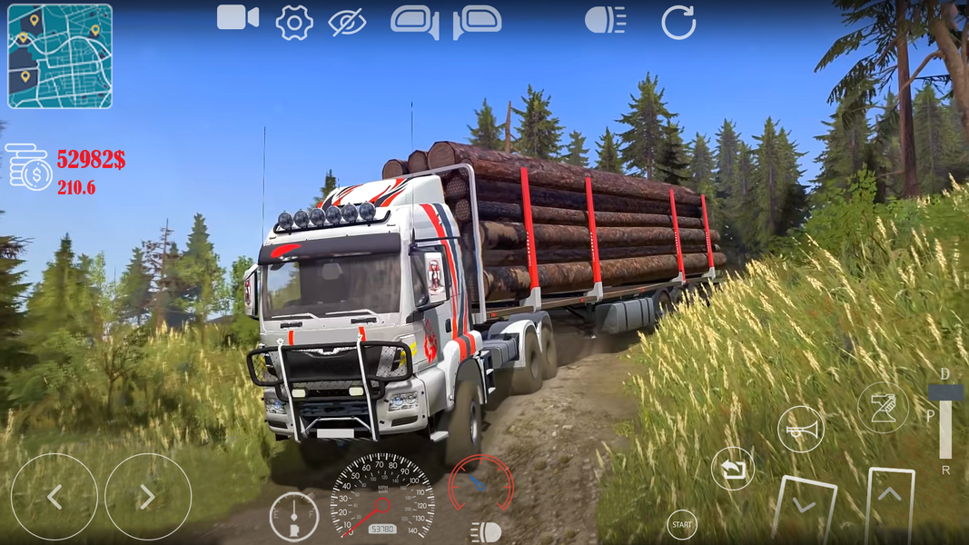Mud Truck Game - Offroad Cargo - Gameplay image of android game