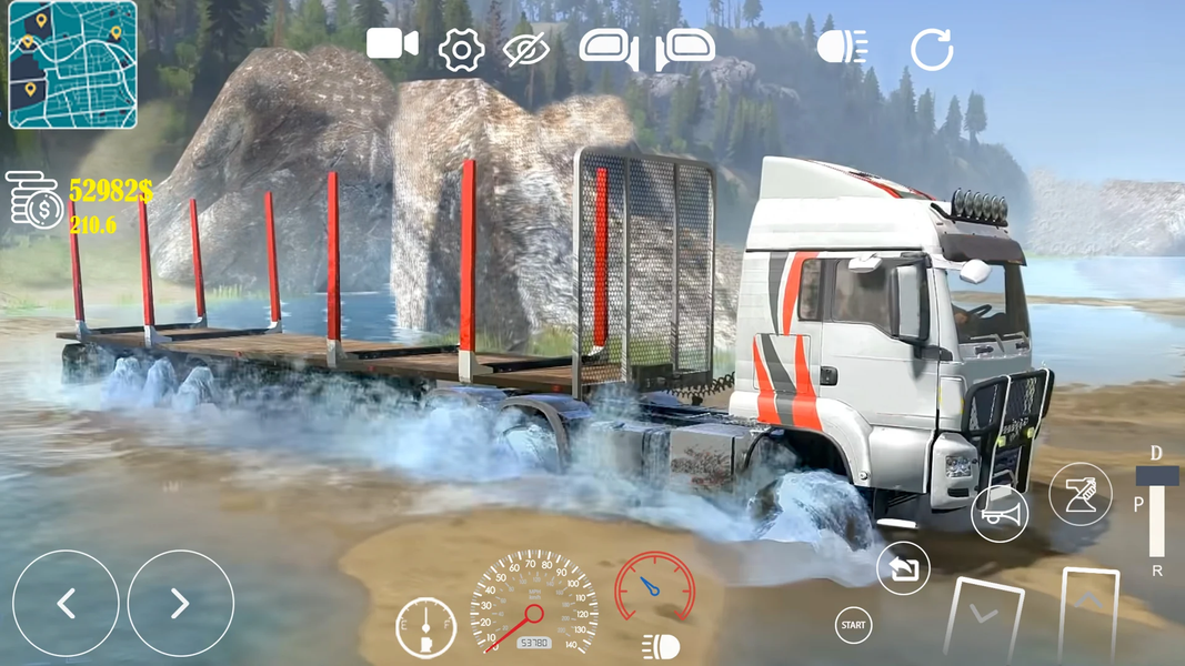 Offroad 4x4 Simulator Truck - Gameplay image of android game