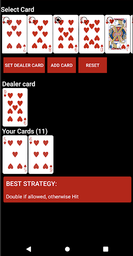 BlackJack 21 Strategy - Image screenshot of android app