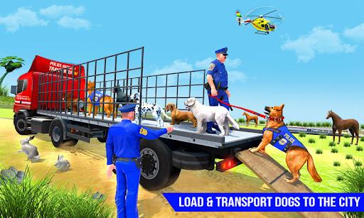 City Dog Transport Truck games - Gameplay image of android game