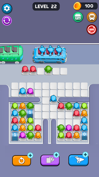 Bumper Bus Rush Hour - Gameplay image of android game