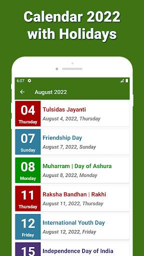 Calendar 2025 with Holidays - Image screenshot of android app