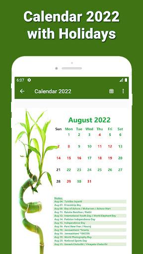 Calendar 2025 with Holidays - Image screenshot of android app