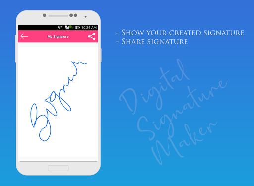 Digital Signature Maker - Image screenshot of android app