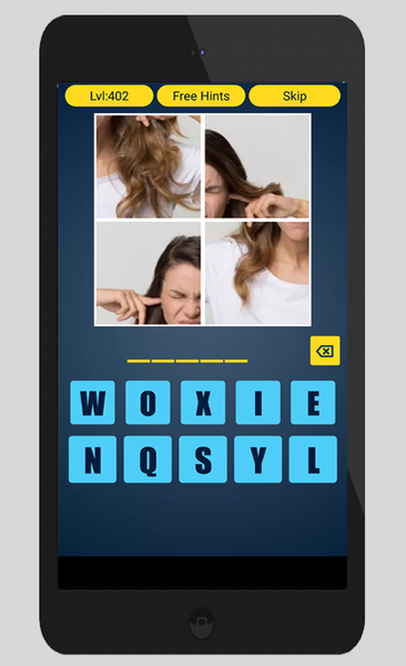 4 Pics 1 Word Gussing Game - Gameplay image of android game