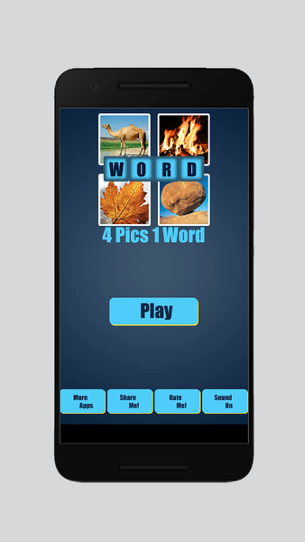4 Pics 1 Word Gussing Game - Gameplay image of android game