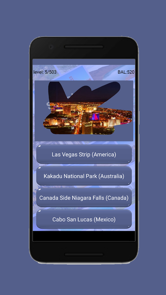Guess the place name - Gameplay image of android game