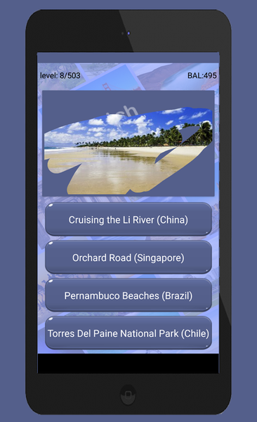 Guess the place name - Gameplay image of android game