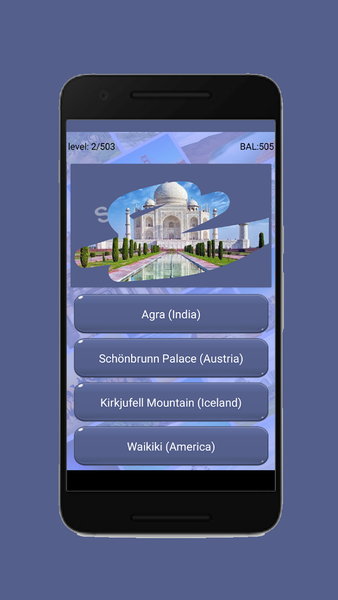 Guess the place name - Gameplay image of android game