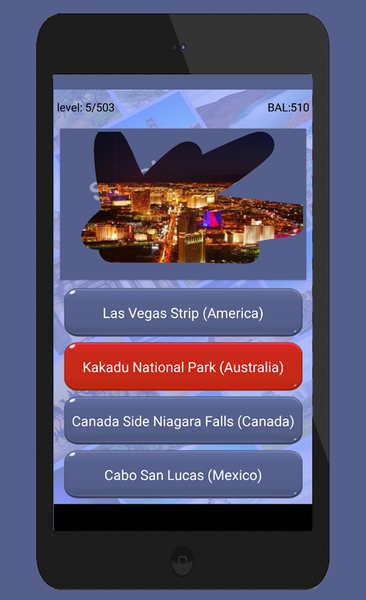 Guess the place name - Gameplay image of android game