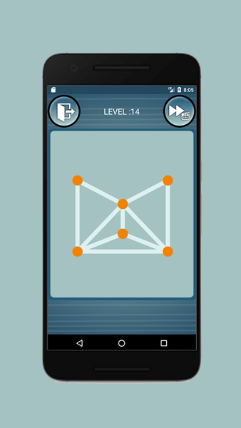 One Touch Draw Line - Gameplay image of android game