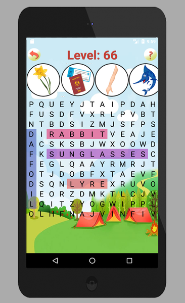 Picture Word Search Game - Gameplay image of android game