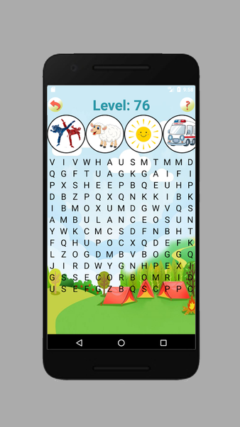 Picture Word Search Game - Gameplay image of android game