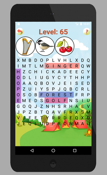 Picture Word Search Game - Gameplay image of android game