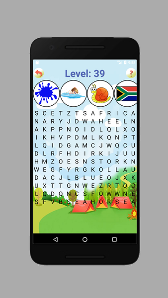 Picture Word Search Game - Gameplay image of android game