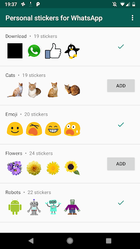استیکر واتس‌اپ - Personal stickers for WhatsApp - Image screenshot of android app
