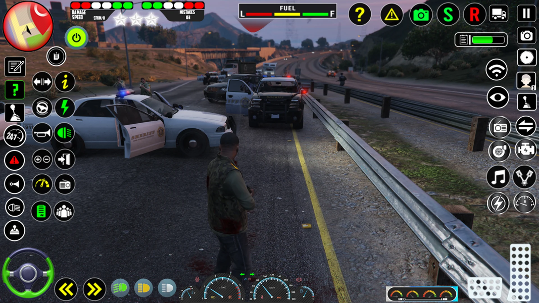 US Police Simulator Cop Driver - Gameplay image of android game