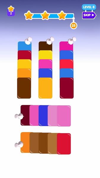 Color Sort Stack - Gameplay image of android game