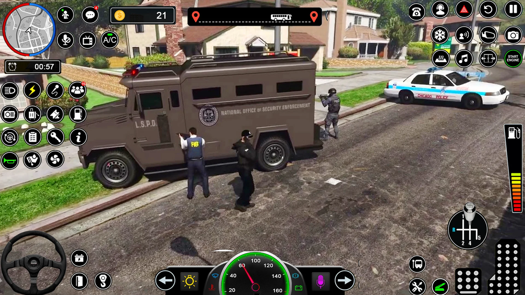 US Police Car ۳D Game - عکس بازی موبایلی اندروید