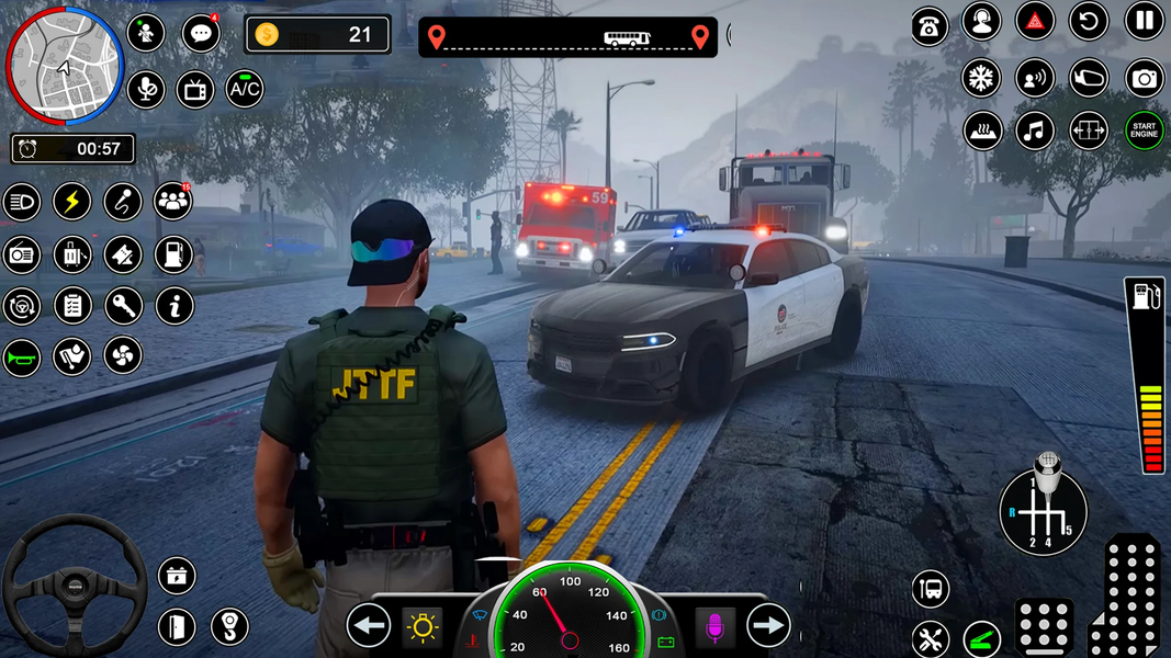 US Police Car ۳D Game - عکس بازی موبایلی اندروید