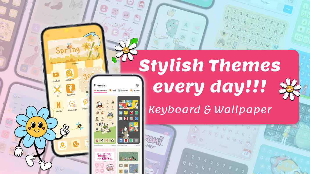 Themes – Wallpaper, Keyboard - عکس برنامه موبایلی اندروید