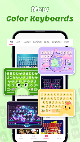 Themes – Wallpaper, Keyboard - عکس برنامه موبایلی اندروید