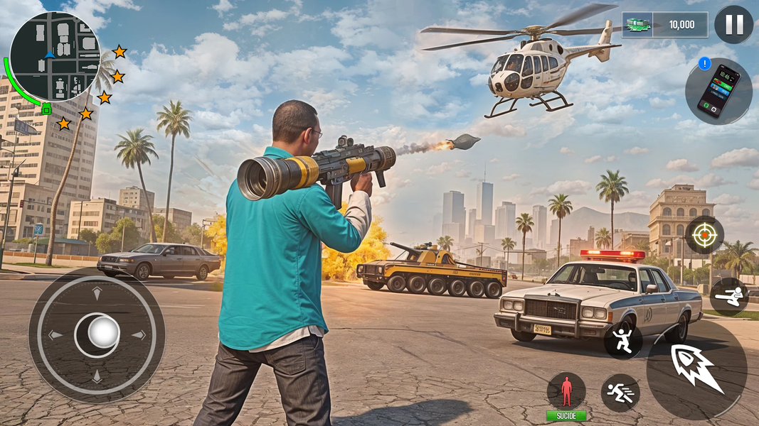 Gangster Grand City Mafia Game - Gameplay image of android game