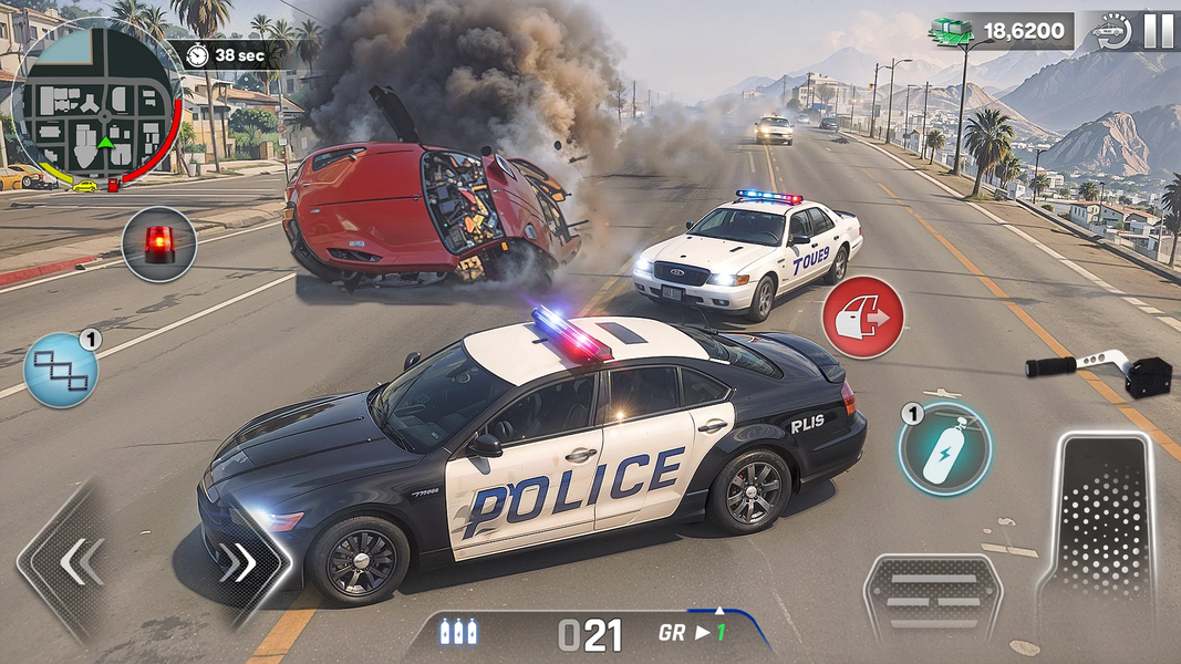 Real Police Car Chase Cop Game - عکس بازی موبایلی اندروید