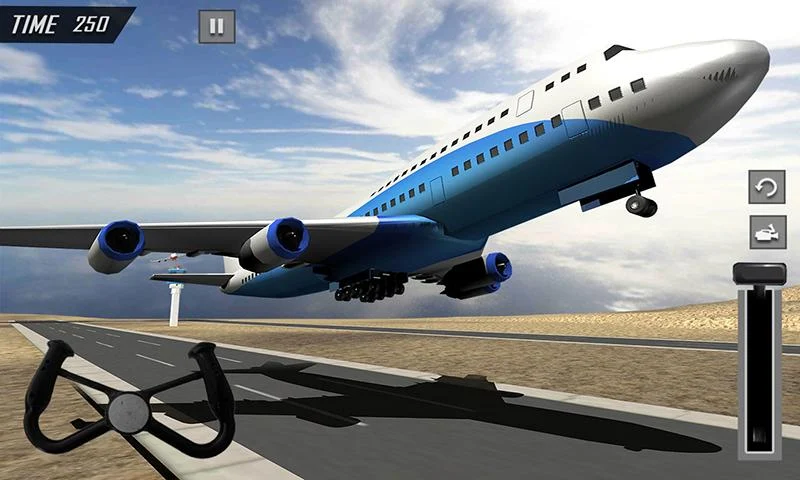 Plane Flight Pilot Plane games - Gameplay image of android game