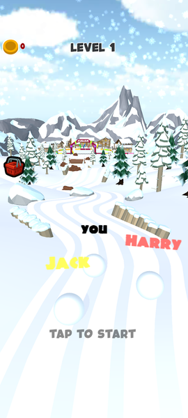Snow Ball 3D - Gameplay image of android game