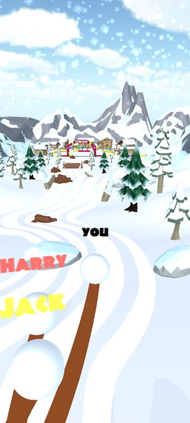 Snow Ball 3D - Gameplay image of android game