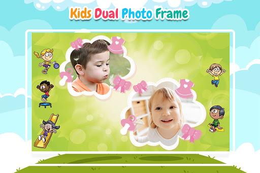 Kids Dual Photo Frames - عکس برنامه موبایلی اندروید