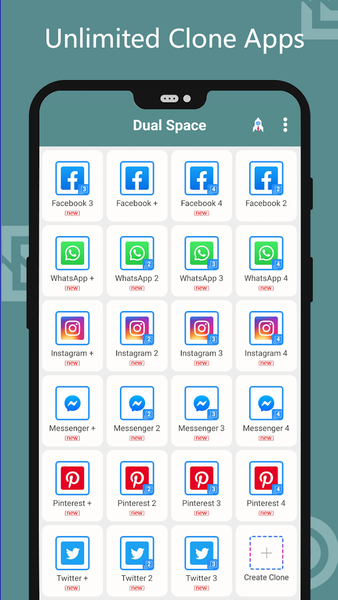 Dual Space-Powerful Parallel M - Image screenshot of android app