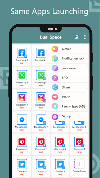 Dual Space-Powerful Parallel M - Image screenshot of android app