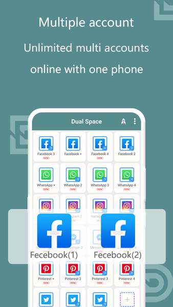 Dual Space-Powerful Parallel M - Image screenshot of android app