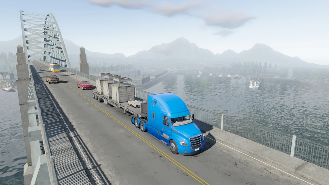 Truck Simulator Big Rigs - Gameplay image of android game