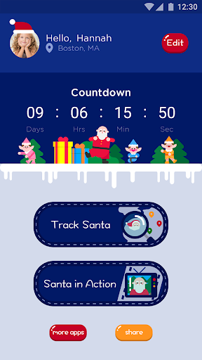 Santa Tracker - Track Santa - عکس برنامه موبایلی اندروید