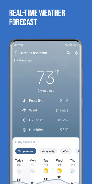 MyWeather - Real-time Forecast - عکس برنامه موبایلی اندروید