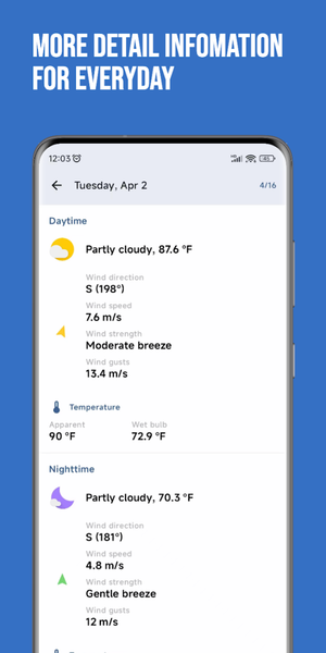 MyWeather - Real-time Forecast - عکس برنامه موبایلی اندروید