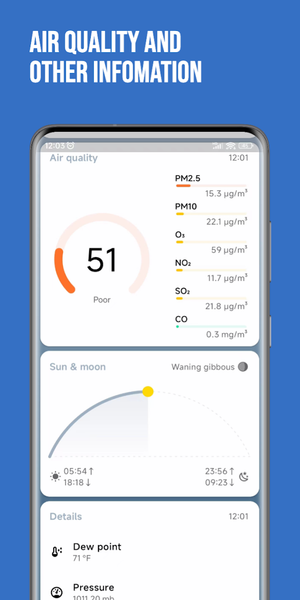 MyWeather - Real-time Forecast - عکس برنامه موبایلی اندروید