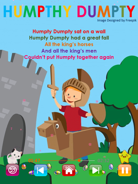 Nursery Rhymes and Memory Game - Gameplay image of android game