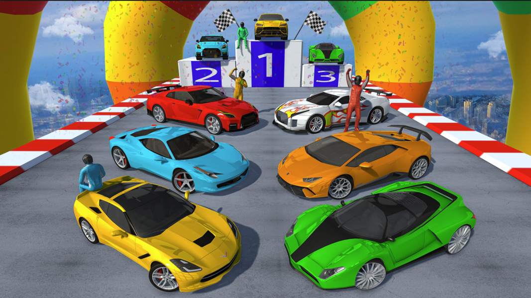 Real Mega Ramp Car Simulator - Gameplay image of android game