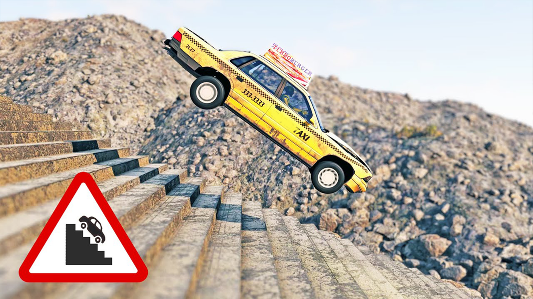 Trials Car Crash - Car Driving - Gameplay image of android game